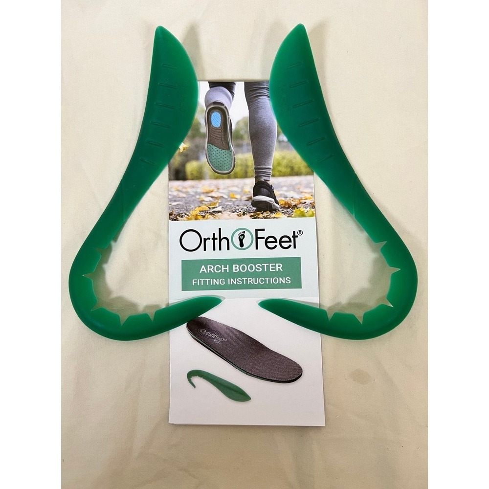 Orthofeet Arch Booster Insole Insert Unisex Medium Green New Orthotic Support
